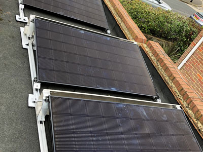 Solar PV on flat roof