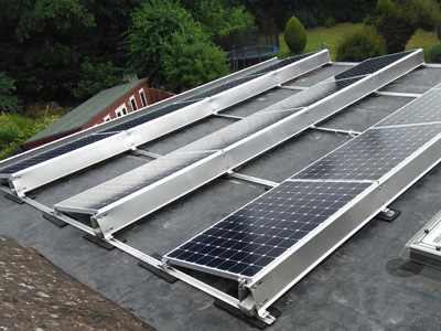 Flat Roof Panel Rail System