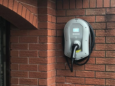 Installed Zappi EV charger on wall