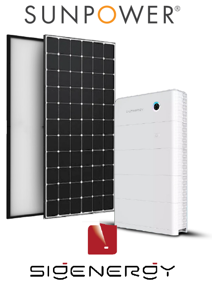 Sunpower Panels with Sigenergy hybrid battery